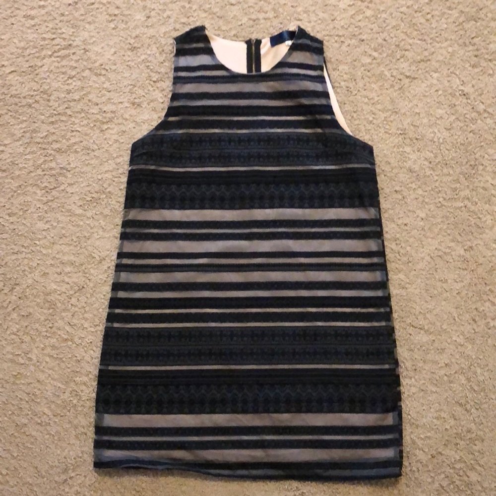 Black and cream dress